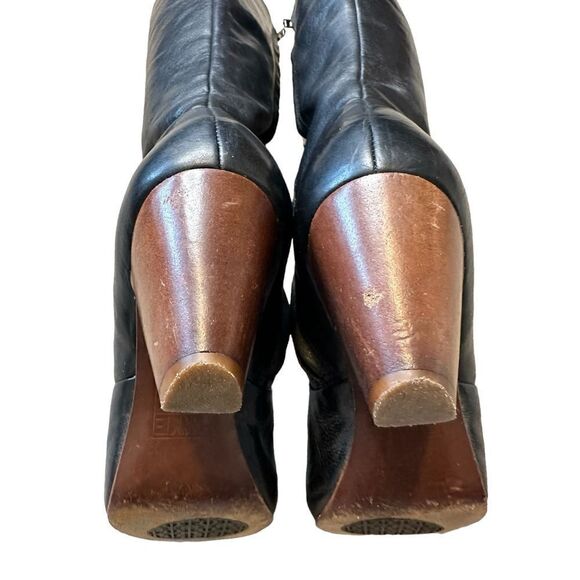 Frye Black Tall Leather Lisa Boots Size 6 - Picture 10 of 16